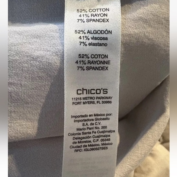 Chico’s Fabulously Slimming Pants Tan Women’s Size 1 US 8‎ (1648) - Picture 5 of 6